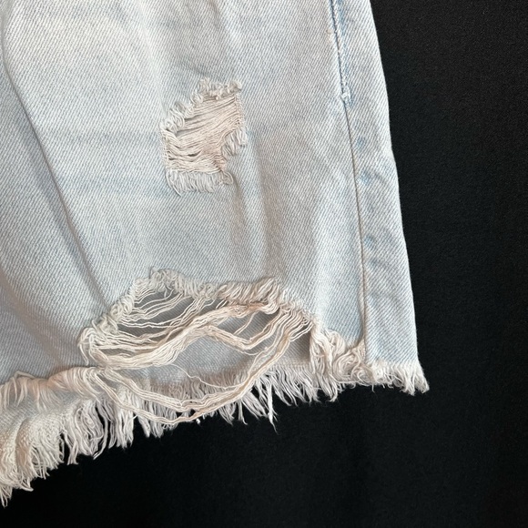 🩵 PacSun High Rise Festival Distressed Jean Shorts | Size 29 EUC - Picture 5 of 16